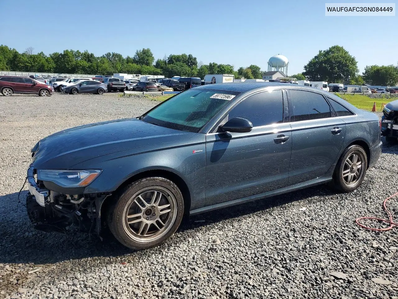 2016 Audi A6 Premium Plus VIN: WAUFGAFC3GN084449 Lot: 59772596