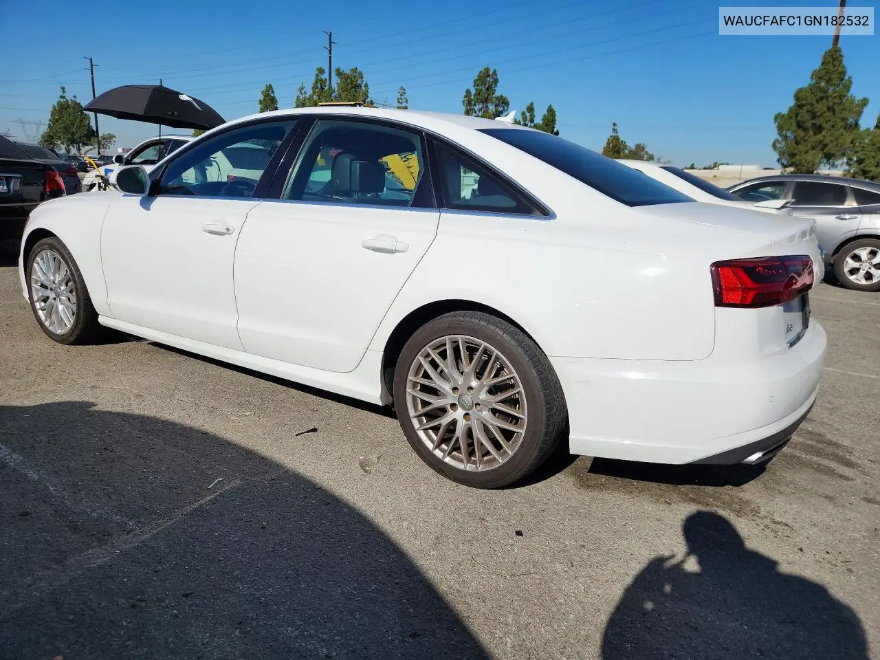 2016 Audi A6 VIN: WAUCFAFC1GN182532 Lot: 59868346