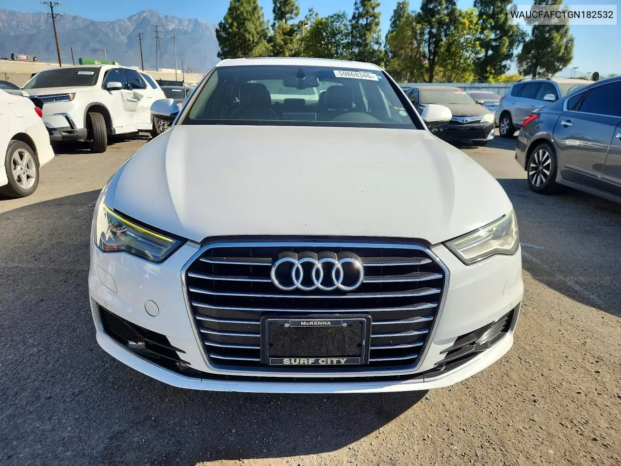2016 Audi A6 VIN: WAUCFAFC1GN182532 Lot: 59868346