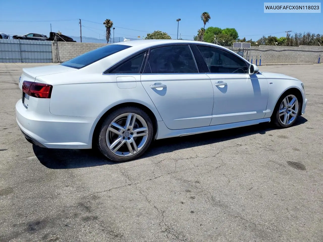 2016 Audi A6 Premium Plus VIN: WAUGFAFCXGN118023 Lot: 60259216