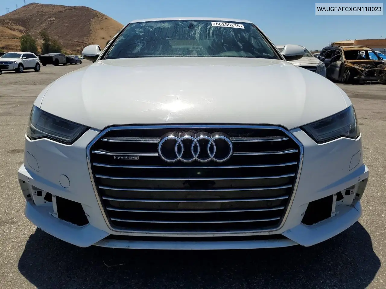 2016 Audi A6 Premium Plus VIN: WAUGFAFCXGN118023 Lot: 60259216