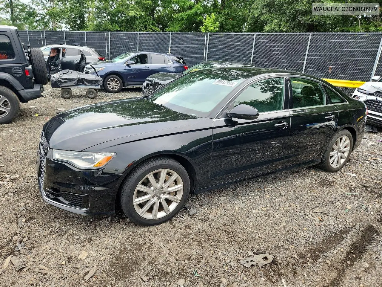 2016 Audi A6 Premium Plus VIN: WAUGFAFC2GN080979 Lot: 60513996