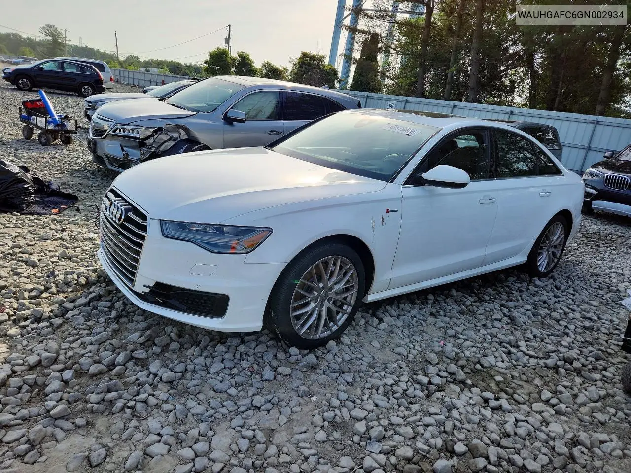 2016 Audi A6 Prestige VIN: WAUHGAFC6GN002934 Lot: 60879426