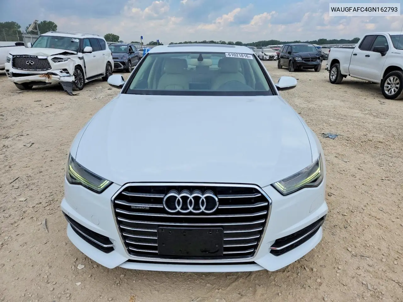 2016 Audi A6 Premium Plus VIN: WAUGFAFC4GN162793 Lot: 61021016