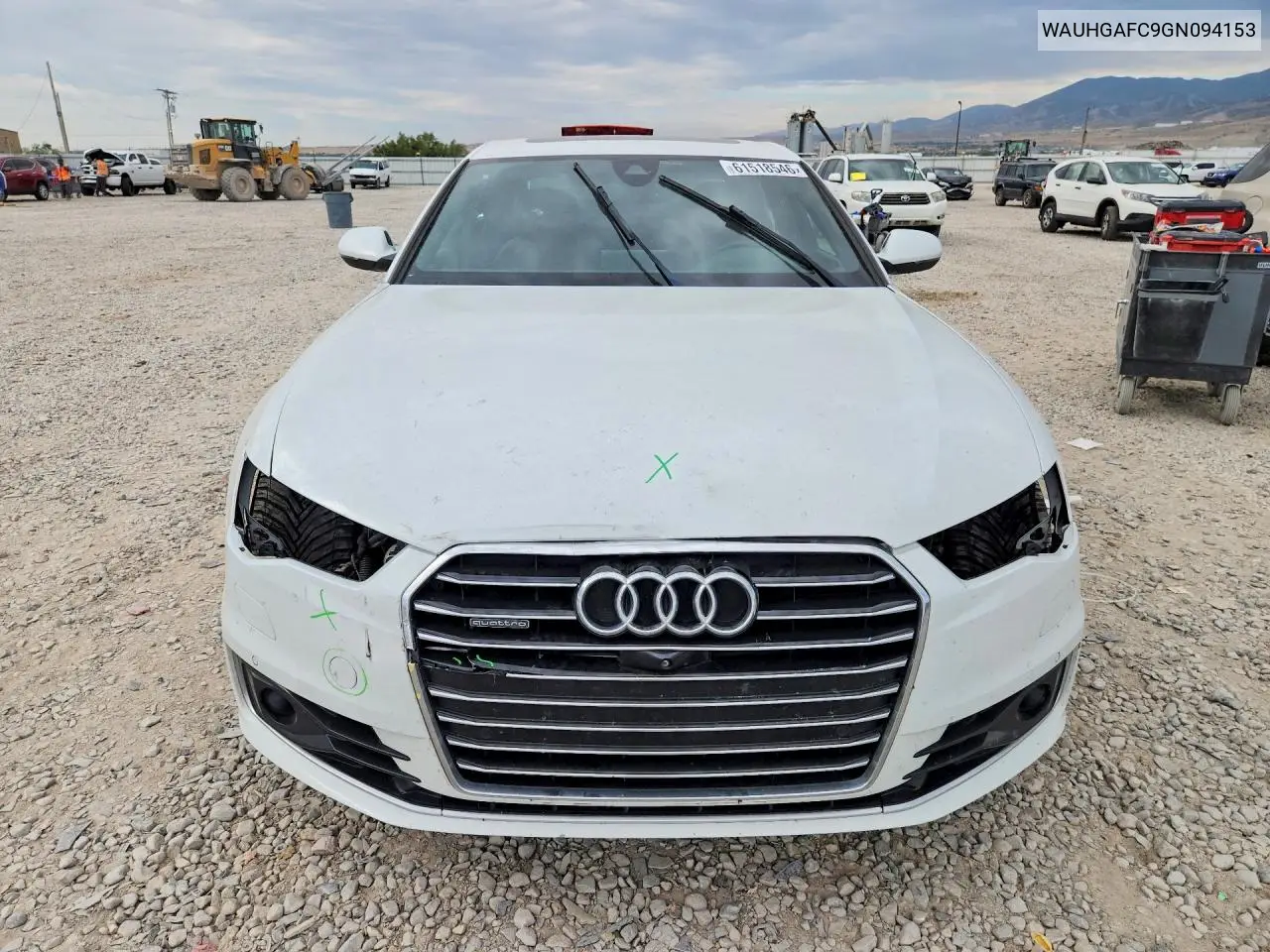 2016 Audi A6 Prestige VIN: WAUHGAFC9GN094153 Lot: 61518546