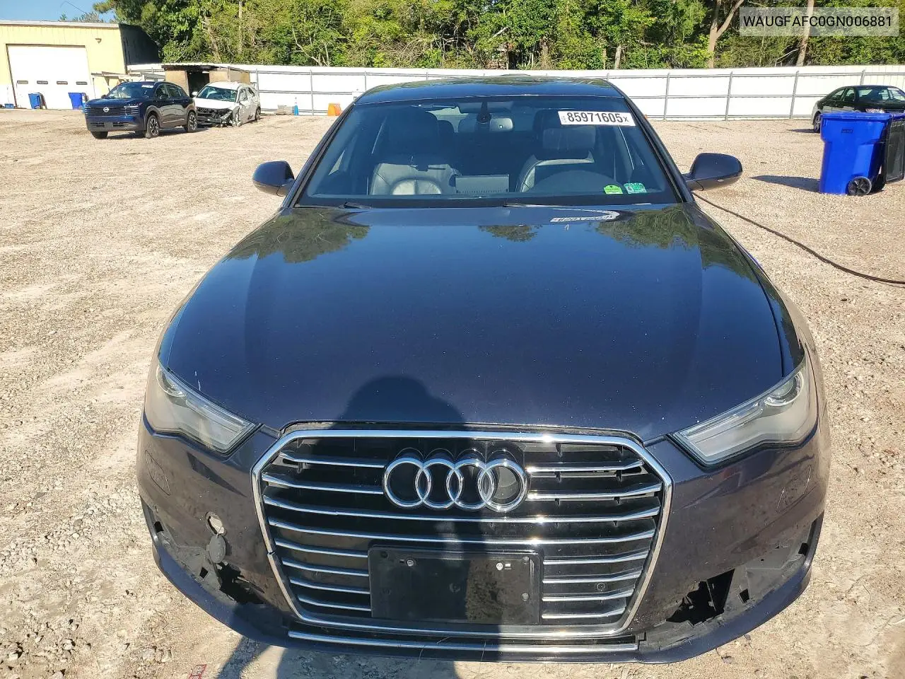 2016 Audi A6 Premium Plus VIN: WAUGFAFC0GN006881 Lot: 85971605