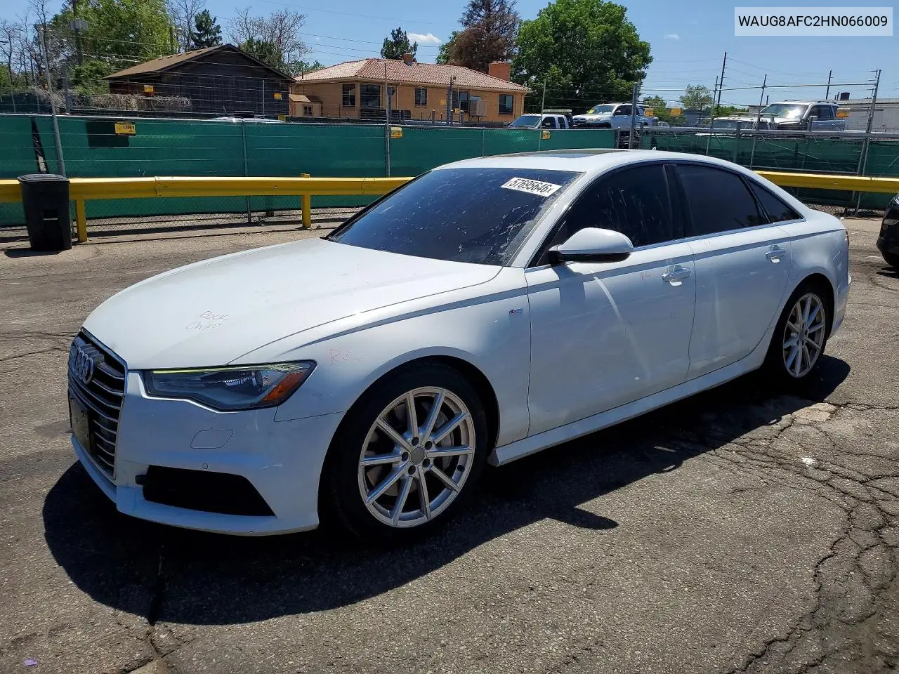 2017 Audi A6 Premium Plus VIN: WAUG8AFC2HN066009 Lot: 57695646