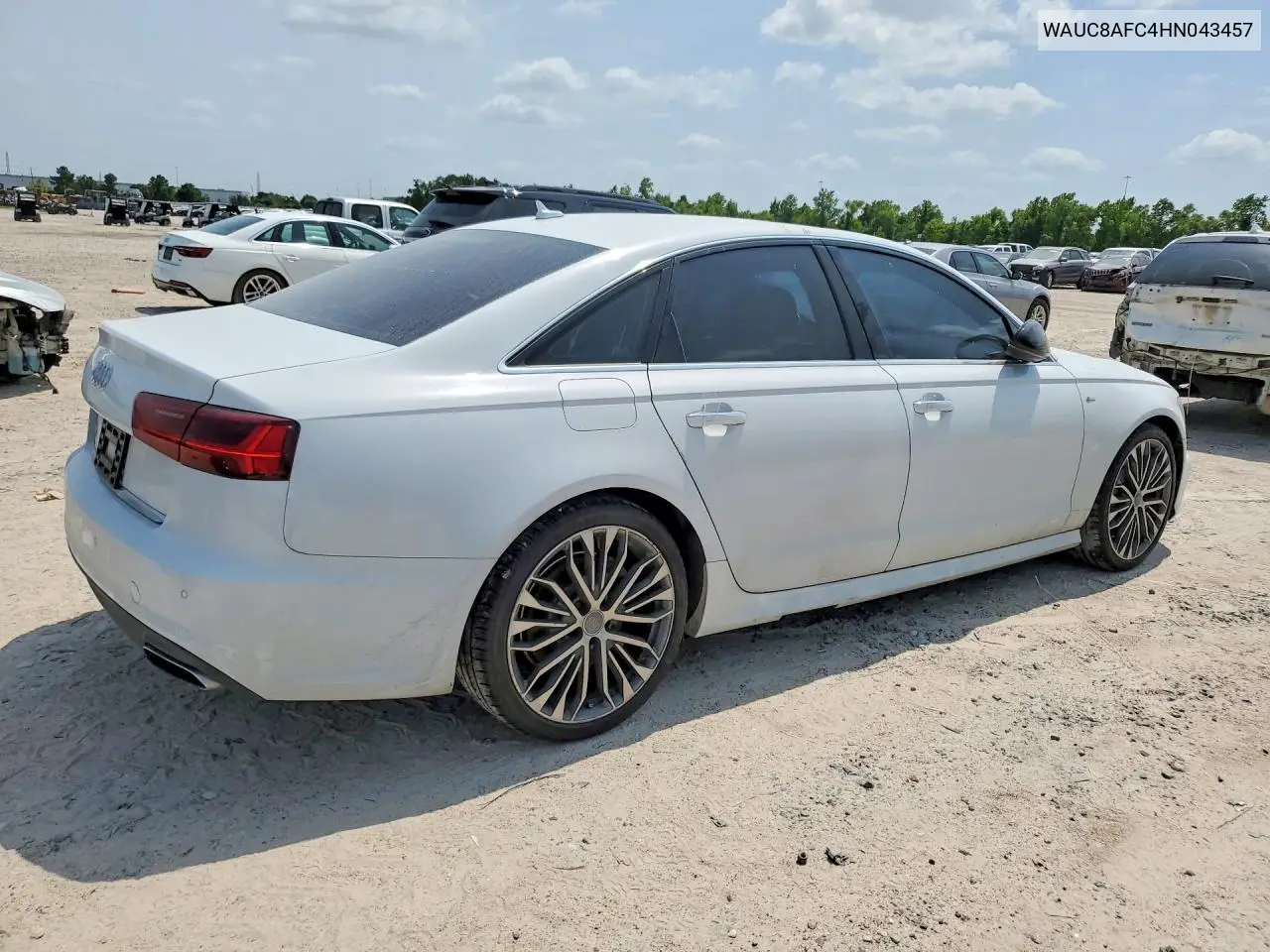 2017 Audi A6 Premium VIN: WAUC8AFC4HN043457 Lot: 58323816