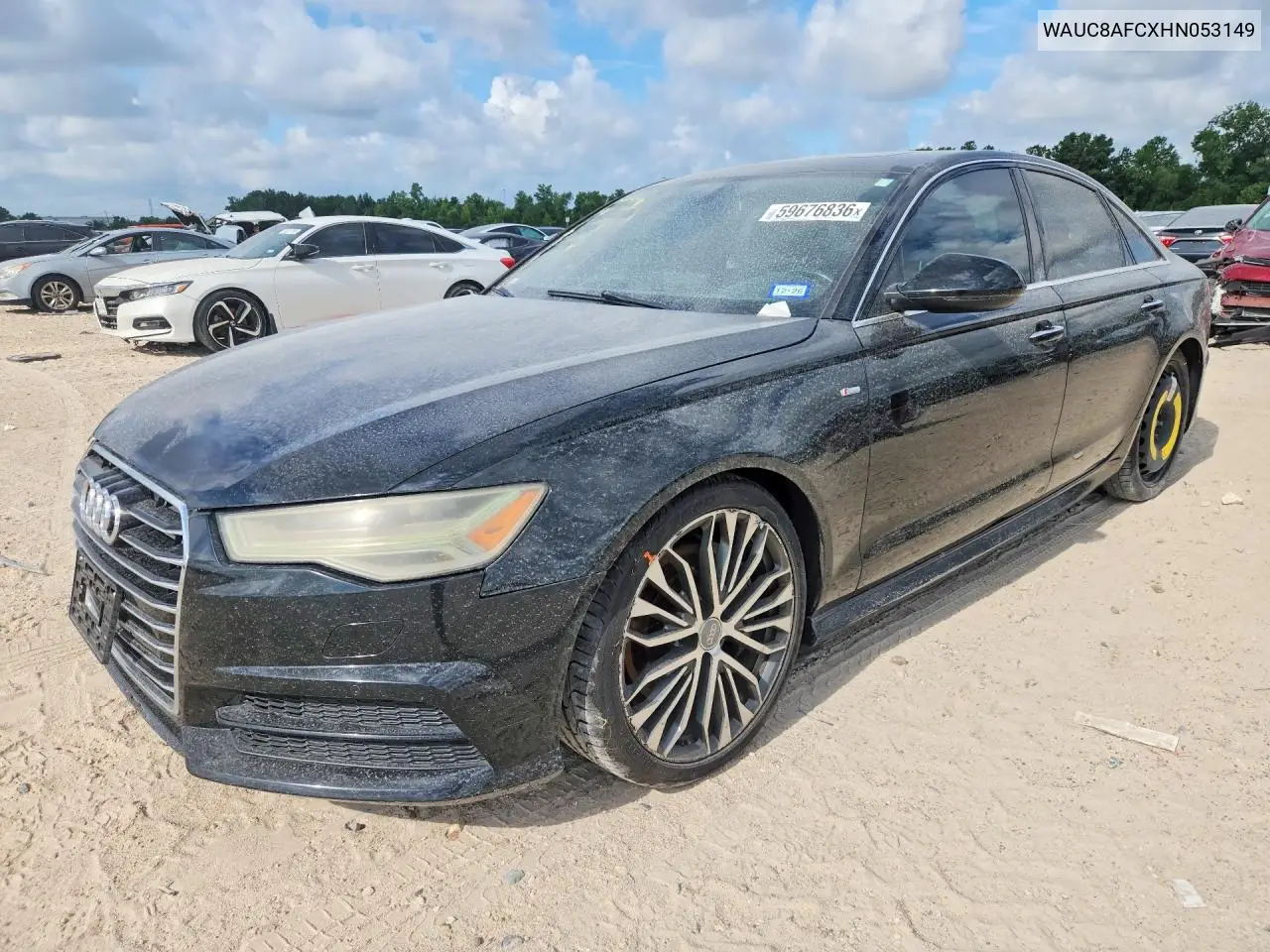 2017 Audi A6 Premium VIN: WAUC8AFCXHN053149 Lot: 59676836