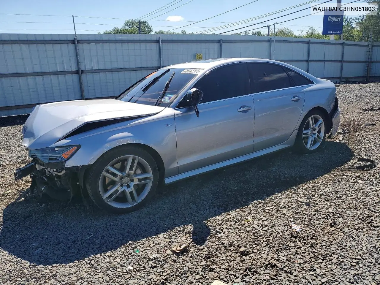 2017 Audi A6 Premium VIN: WAUF8AFC8HN051803 Lot: 60242316