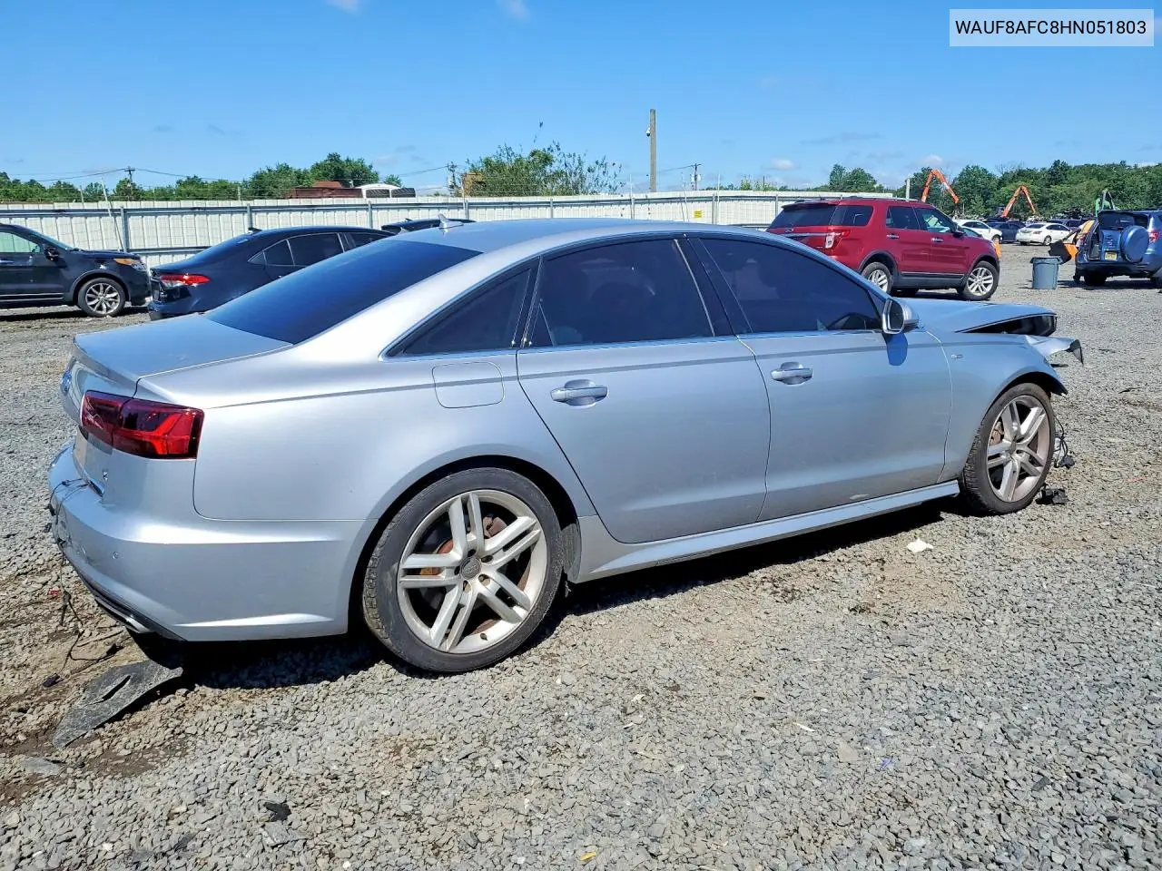 2017 Audi A6 Premium VIN: WAUF8AFC8HN051803 Lot: 60242316