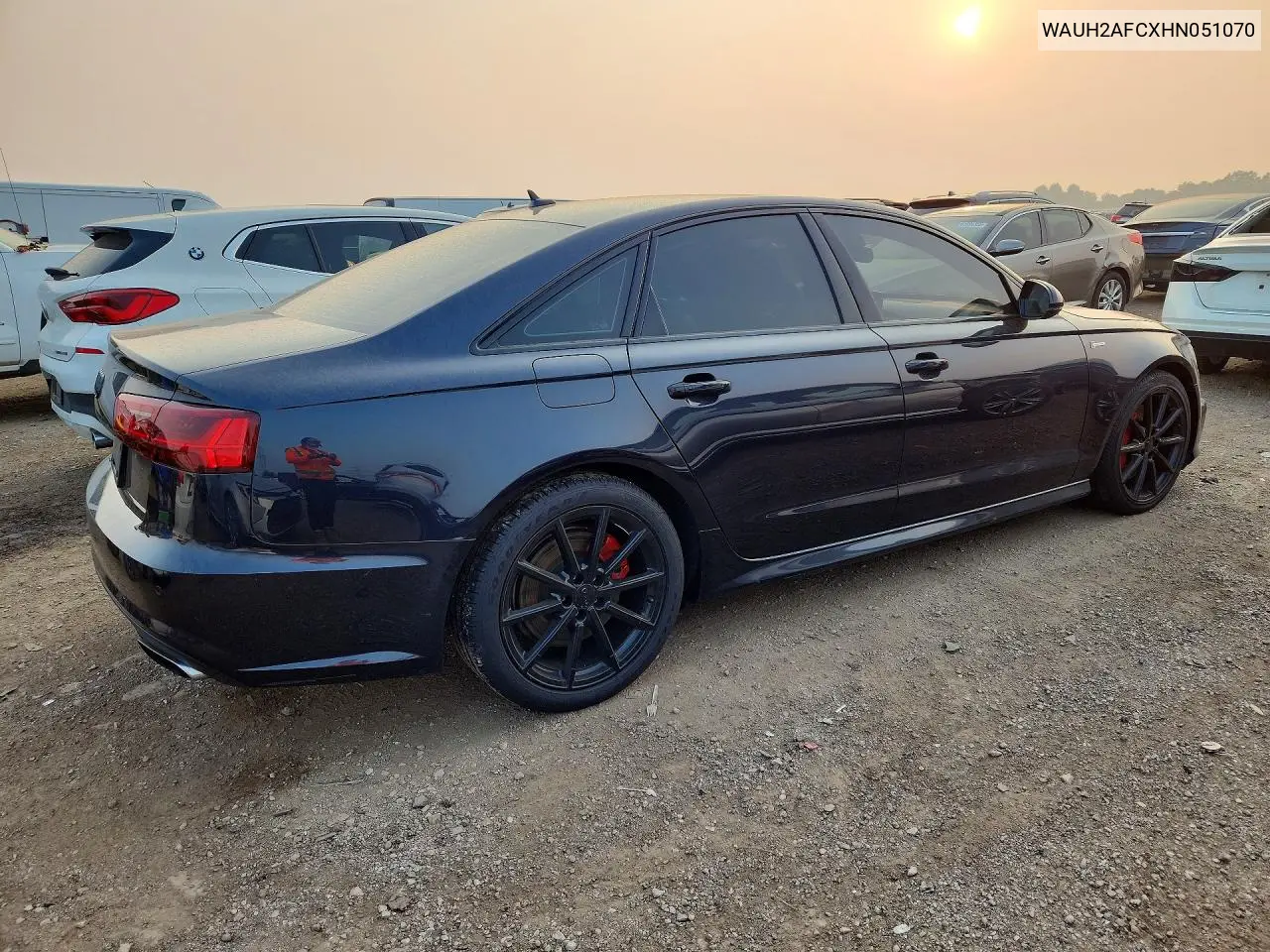 2017 Audi A6 Prestige VIN: WAUH2AFCXHN051070 Lot: 61384826