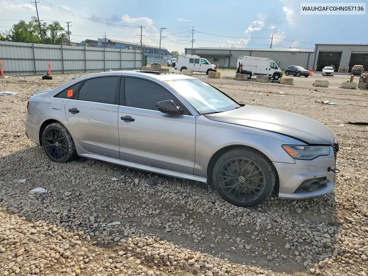 2017 Audi A6 Prestige VIN: WAUH2AFC0HN057136 Lot: 61388016