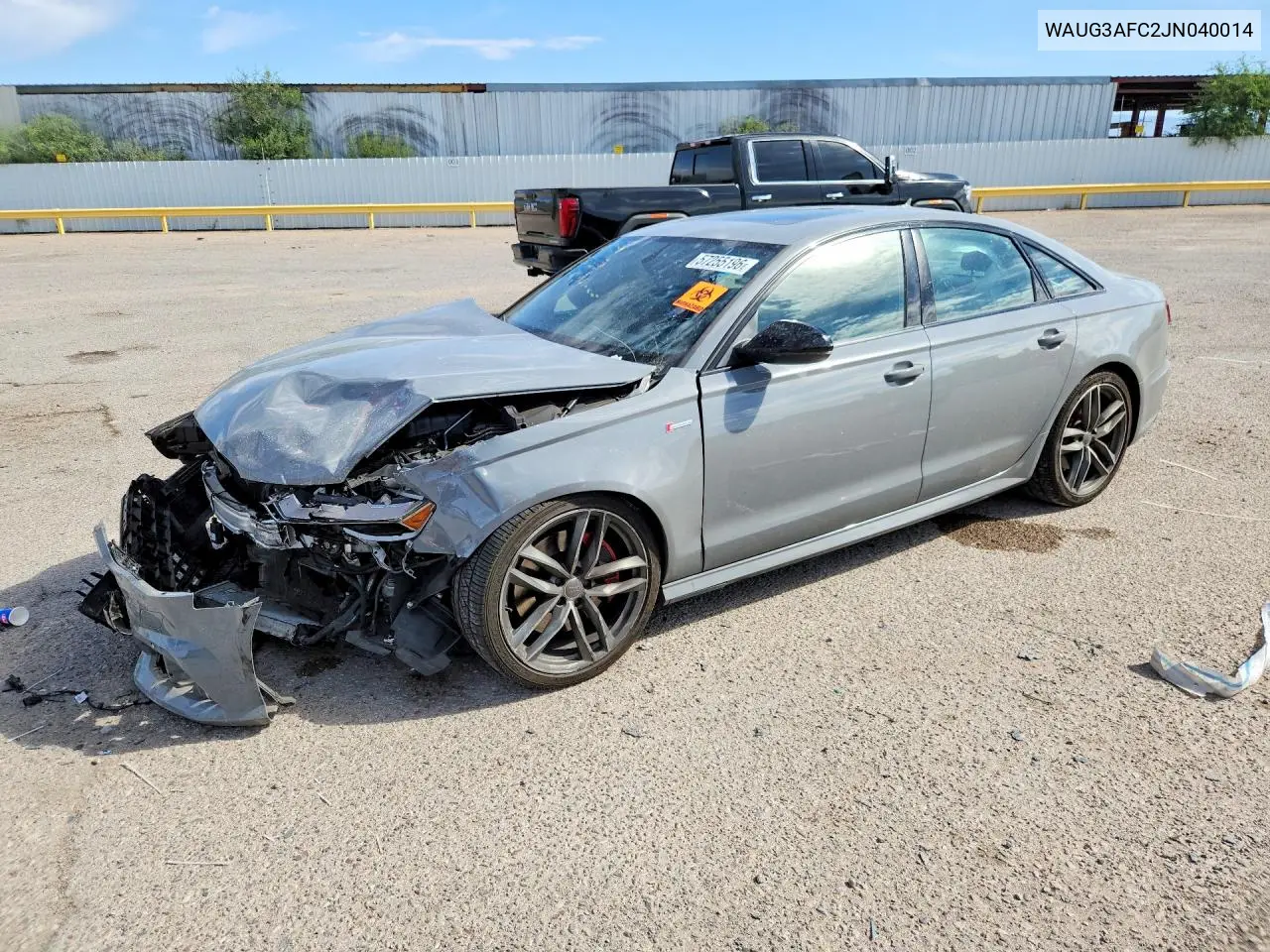 2018 Audi A6 Premium Plus VIN: WAUG3AFC2JN040014 Lot: 57255196