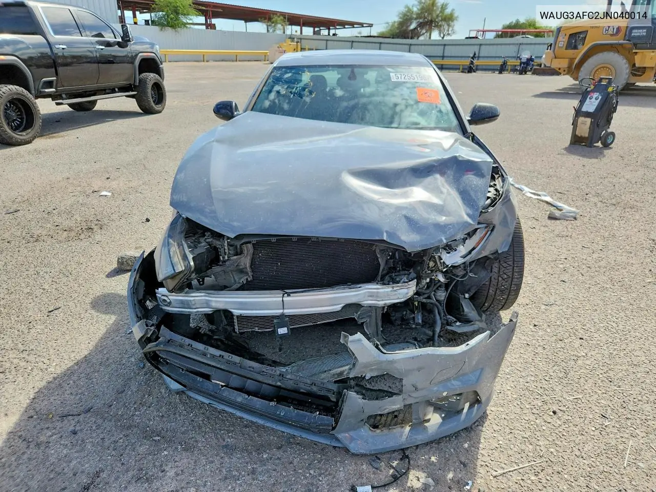 2018 Audi A6 Premium Plus VIN: WAUG3AFC2JN040014 Lot: 57255196