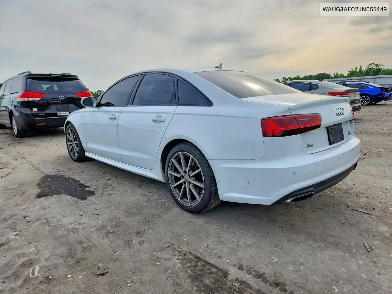 2018 Audi A6 Premium Plus VIN: WAUG3AFC2JN055449 Lot: 58599646