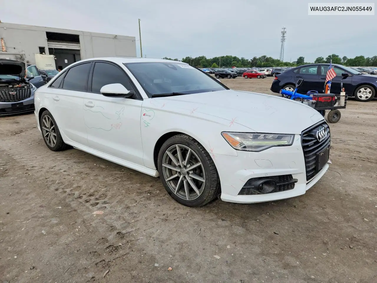 2018 Audi A6 Premium Plus VIN: WAUG3AFC2JN055449 Lot: 58599646