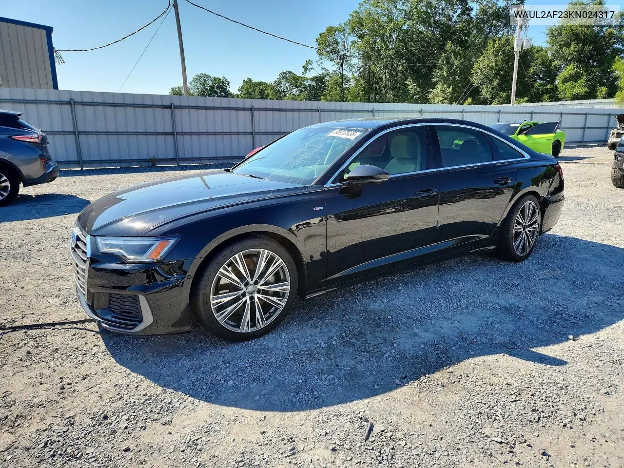 2019 Audi A6 Premium Plus VIN: WAUL2AF23KN024317 Lot: 60012636