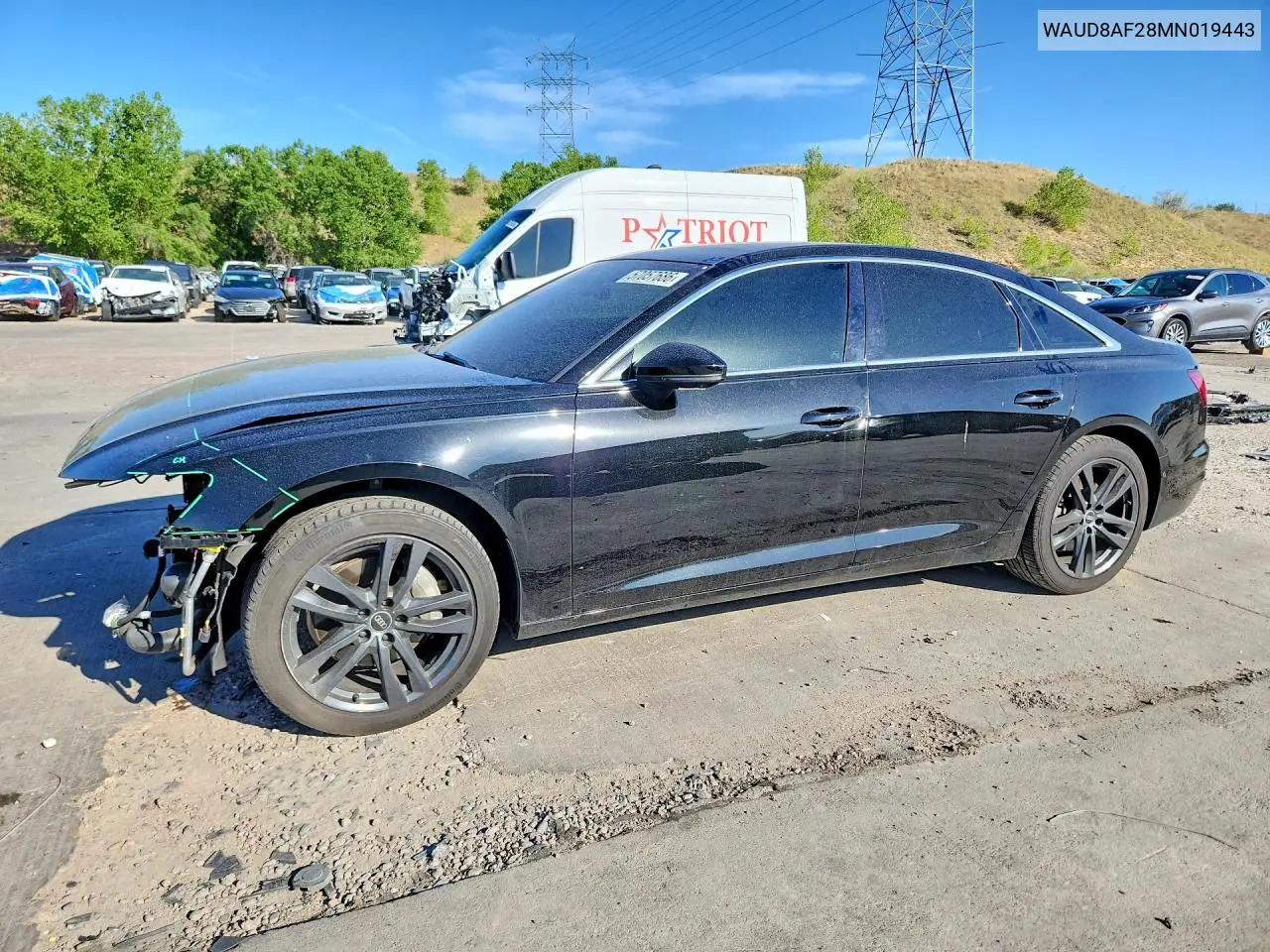 2021 Audi A6 Premium VIN: WAUD8AF28MN019443 Lot: 57057686