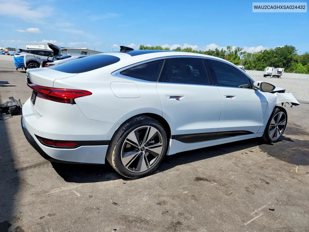 2025 Audi A6 E-Tron Premium Plus 55 VIN: WAU2CAGHXSA024432 Lot: 62269986