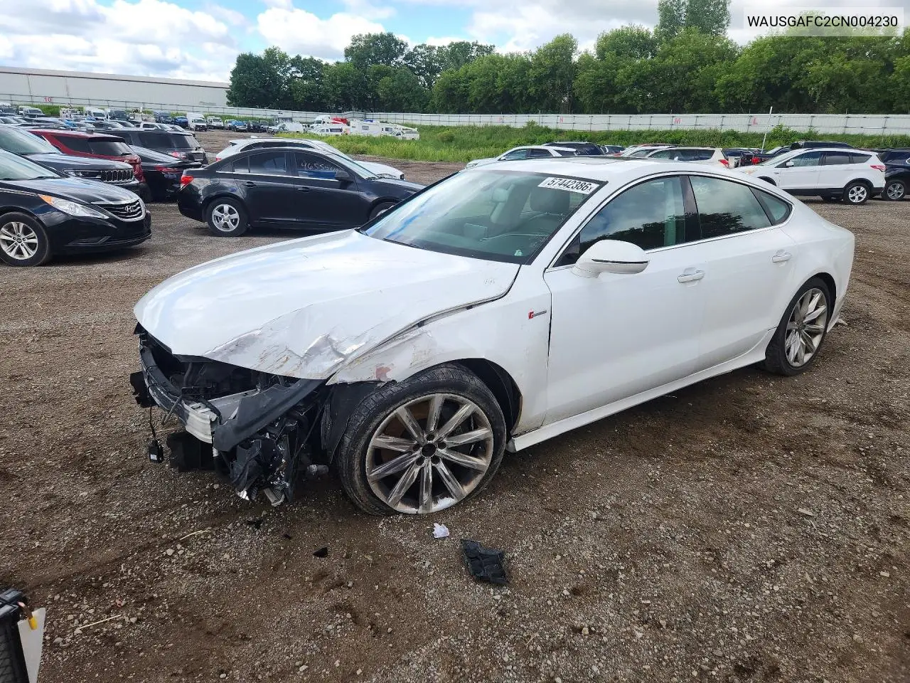 2012 Audi A7 Prestige VIN: WAUSGAFC2CN004230 Lot: 57442386