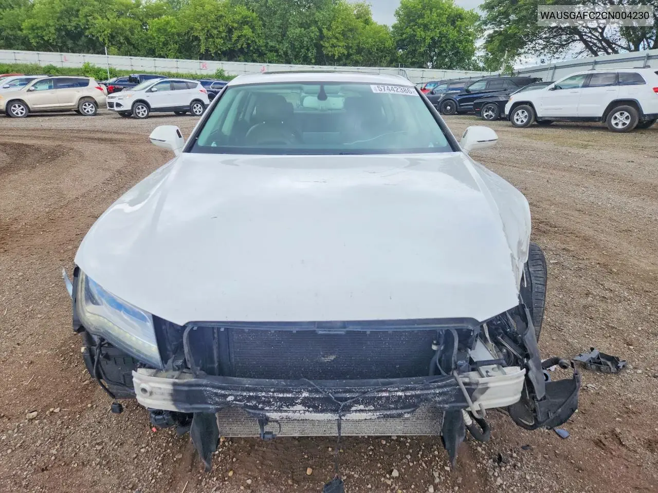 2012 Audi A7 Prestige VIN: WAUSGAFC2CN004230 Lot: 57442386