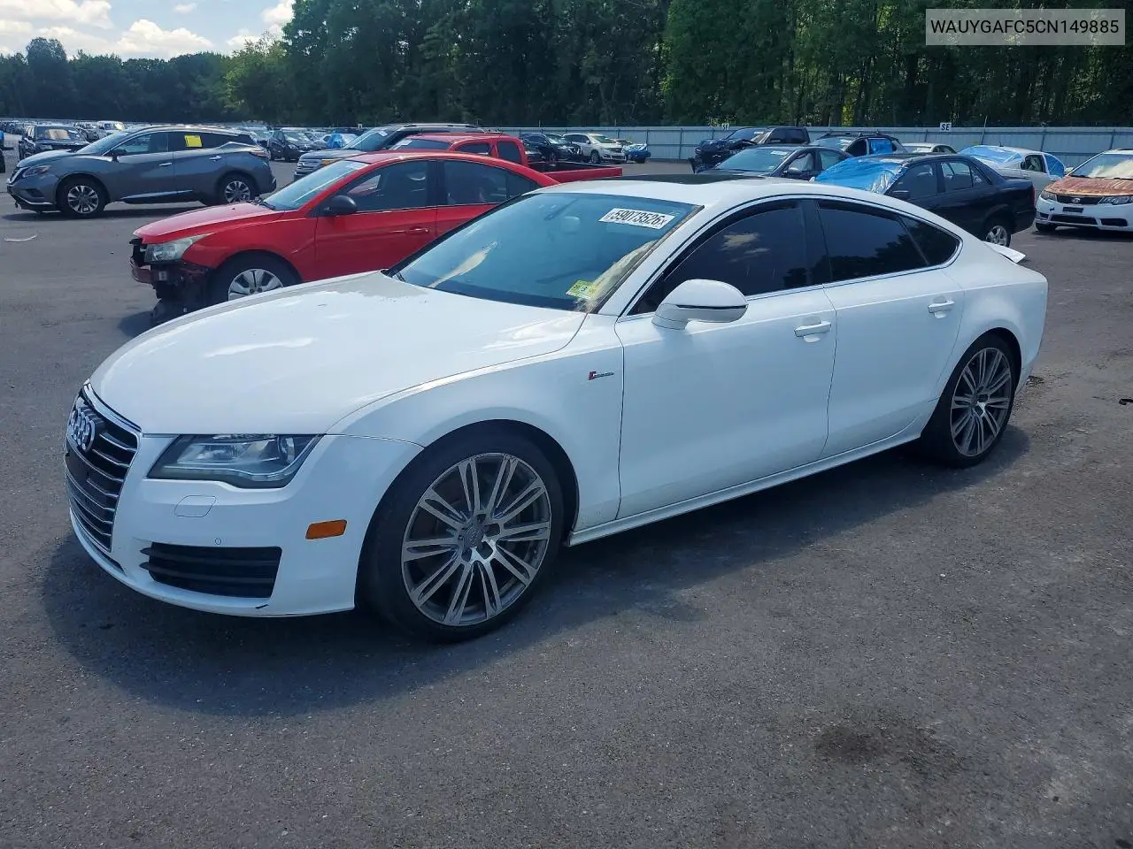 2012 Audi A7 Premium Plus VIN: WAUYGAFC5CN149885 Lot: 59073526