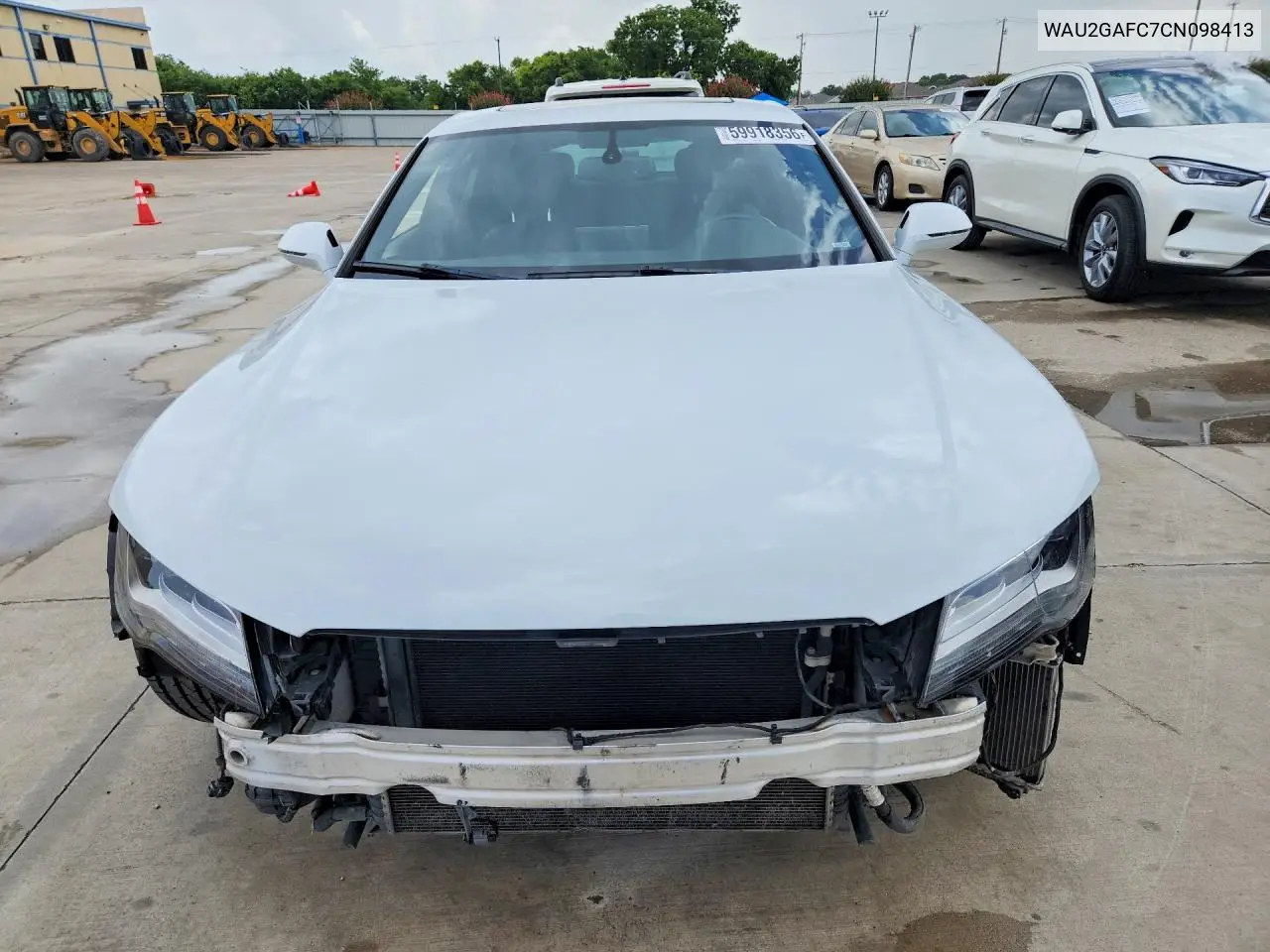 2012 Audi A7 Prestige VIN: WAU2GAFC7CN098413 Lot: 59918356