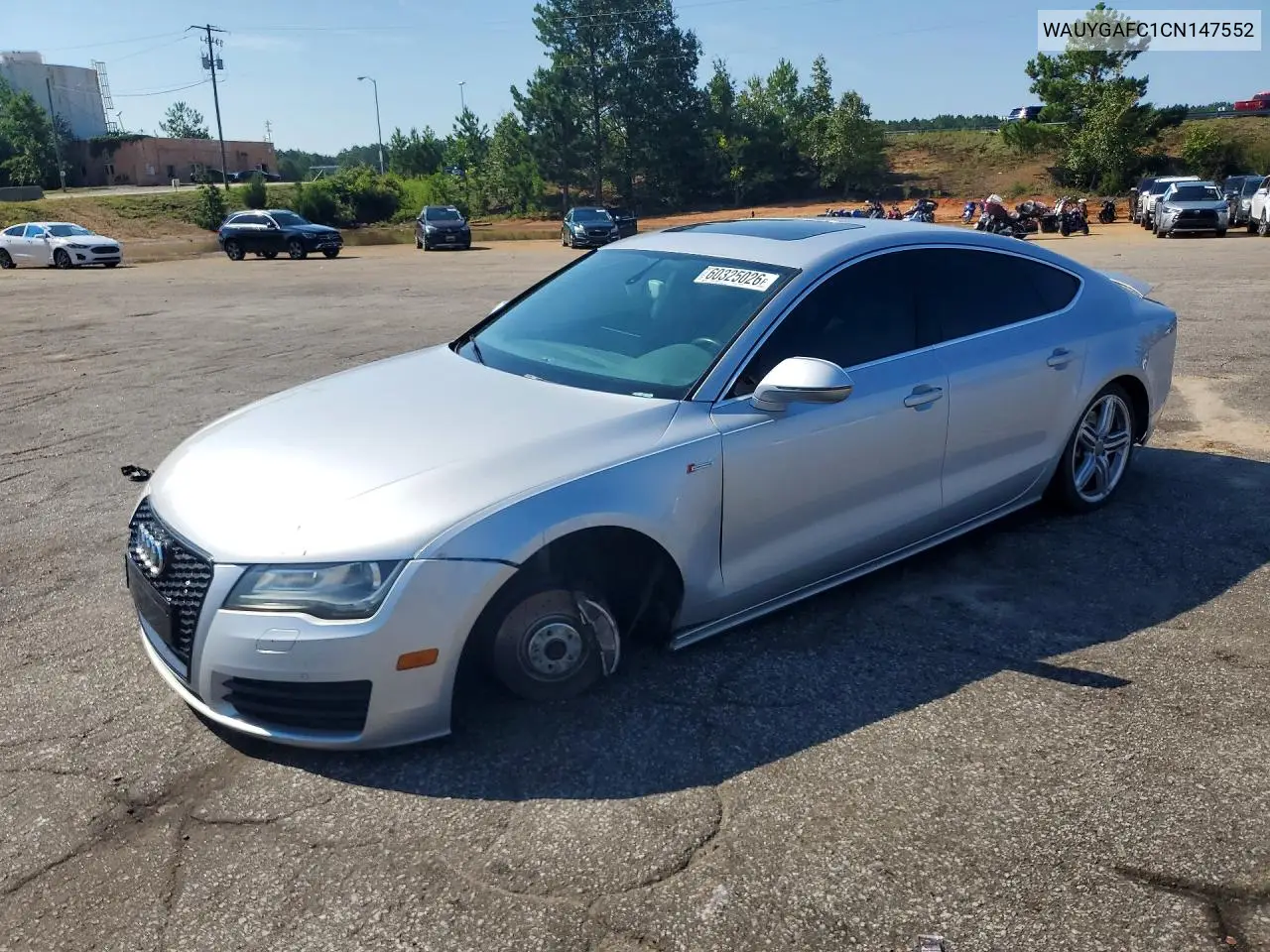 2012 Audi A7 Premium Plus VIN: WAUYGAFC1CN147552 Lot: 60325026