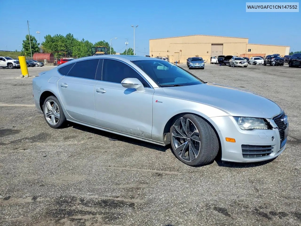 2012 Audi A7 Premium Plus VIN: WAUYGAFC1CN147552 Lot: 60325026