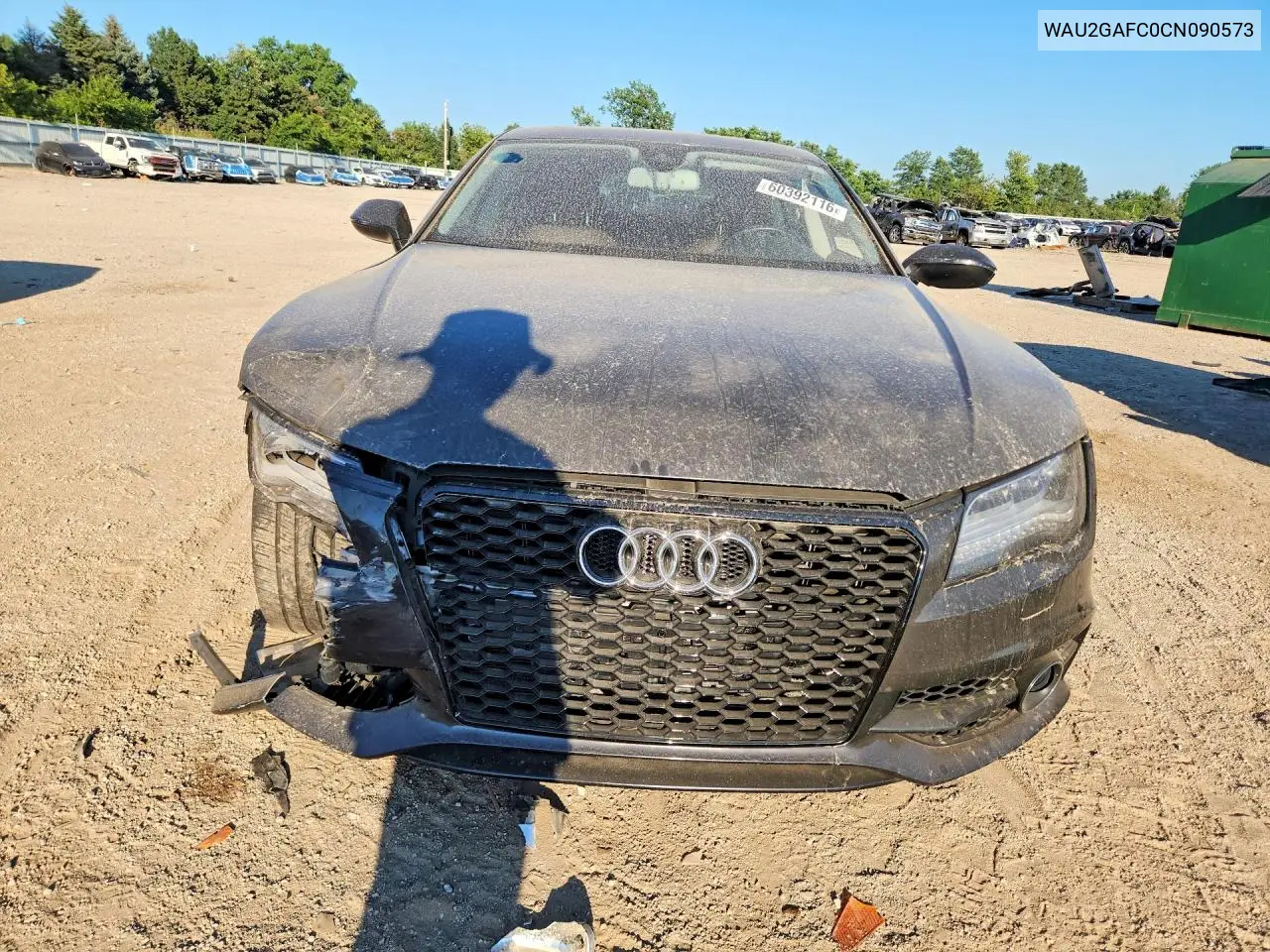 2012 Audi A7 Prestige VIN: WAU2GAFC0CN090573 Lot: 60392116