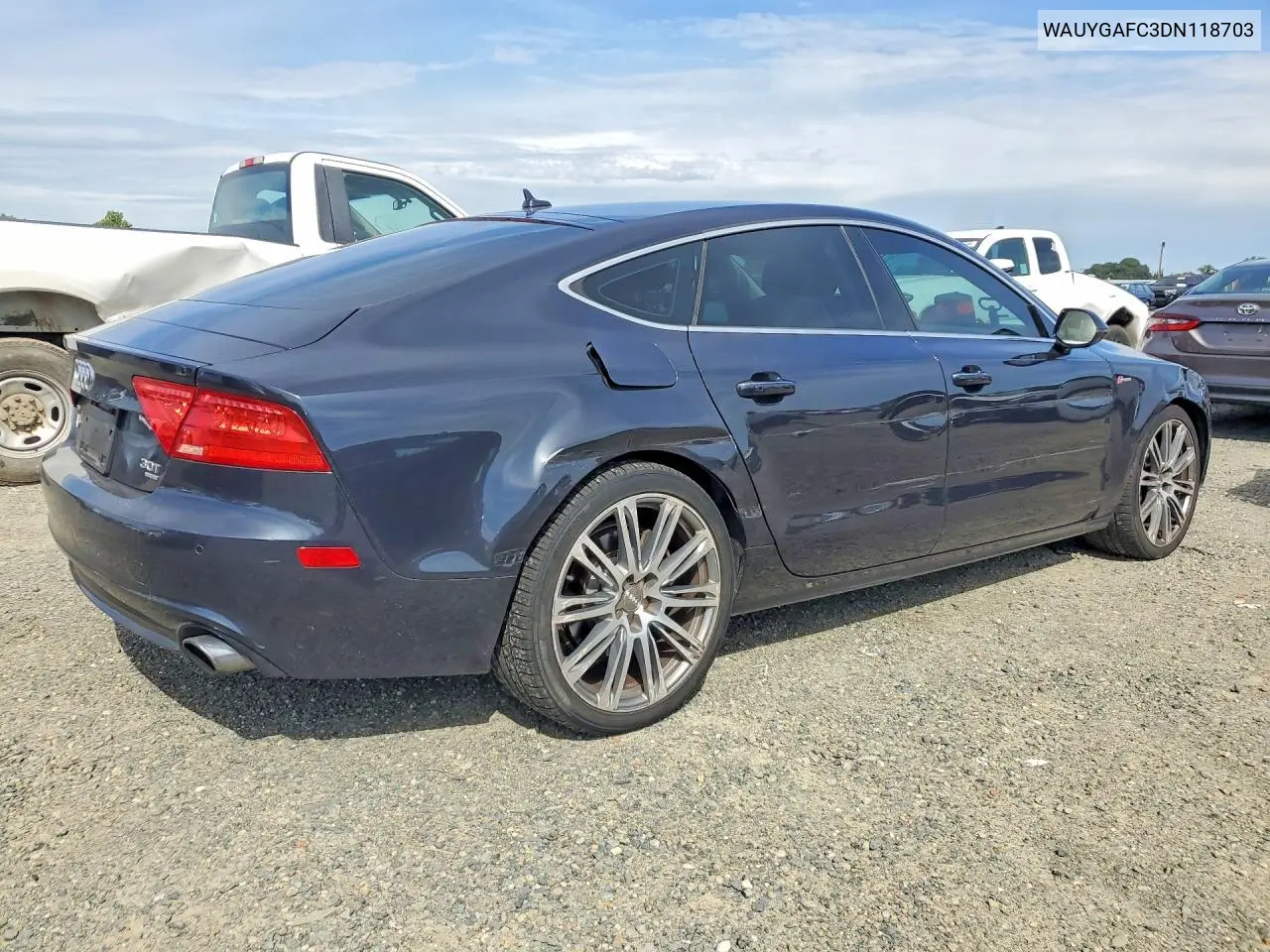 2013 Audi A7 Premium Plus VIN: WAUYGAFC3DN118703 Lot: 48914926