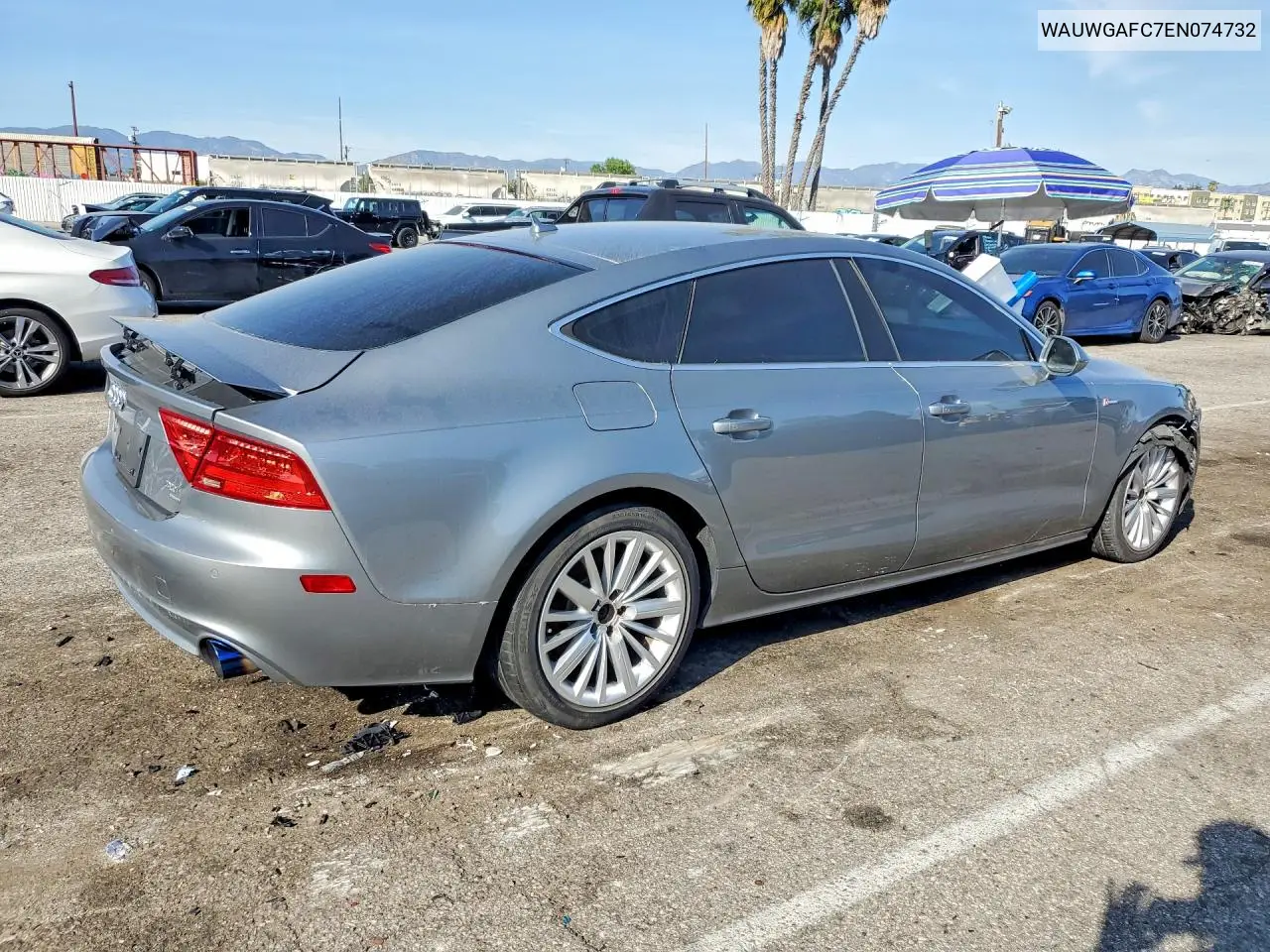 2014 Audi A7 Premium Plus VIN: WAUWGAFC7EN074732 Lot: 46295466