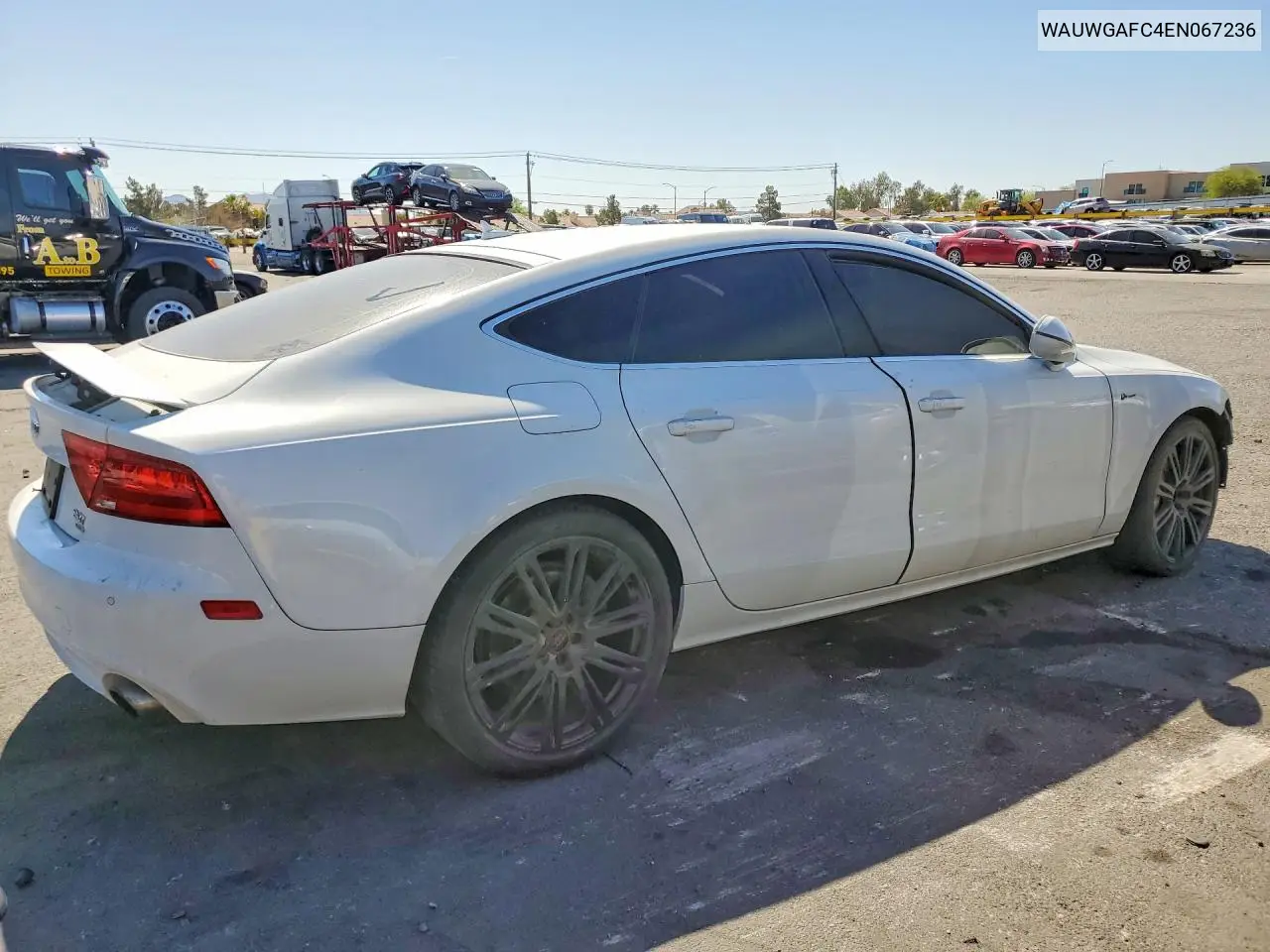 2014 Audi A7 Premium Plus VIN: WAUWGAFC4EN067236 Lot: 52698476