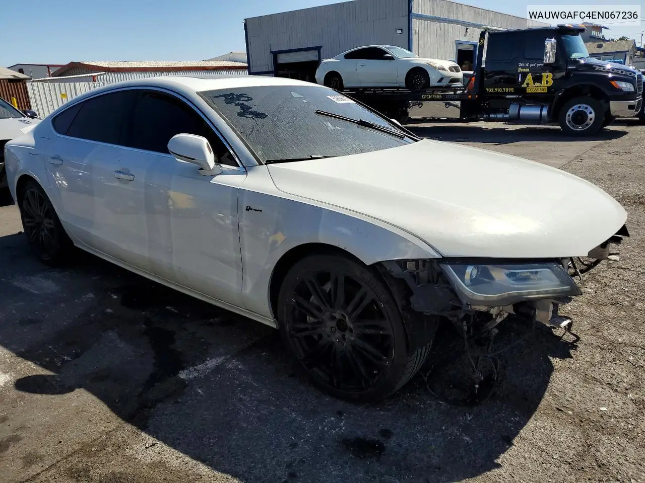 2014 Audi A7 Premium Plus VIN: WAUWGAFC4EN067236 Lot: 52698476