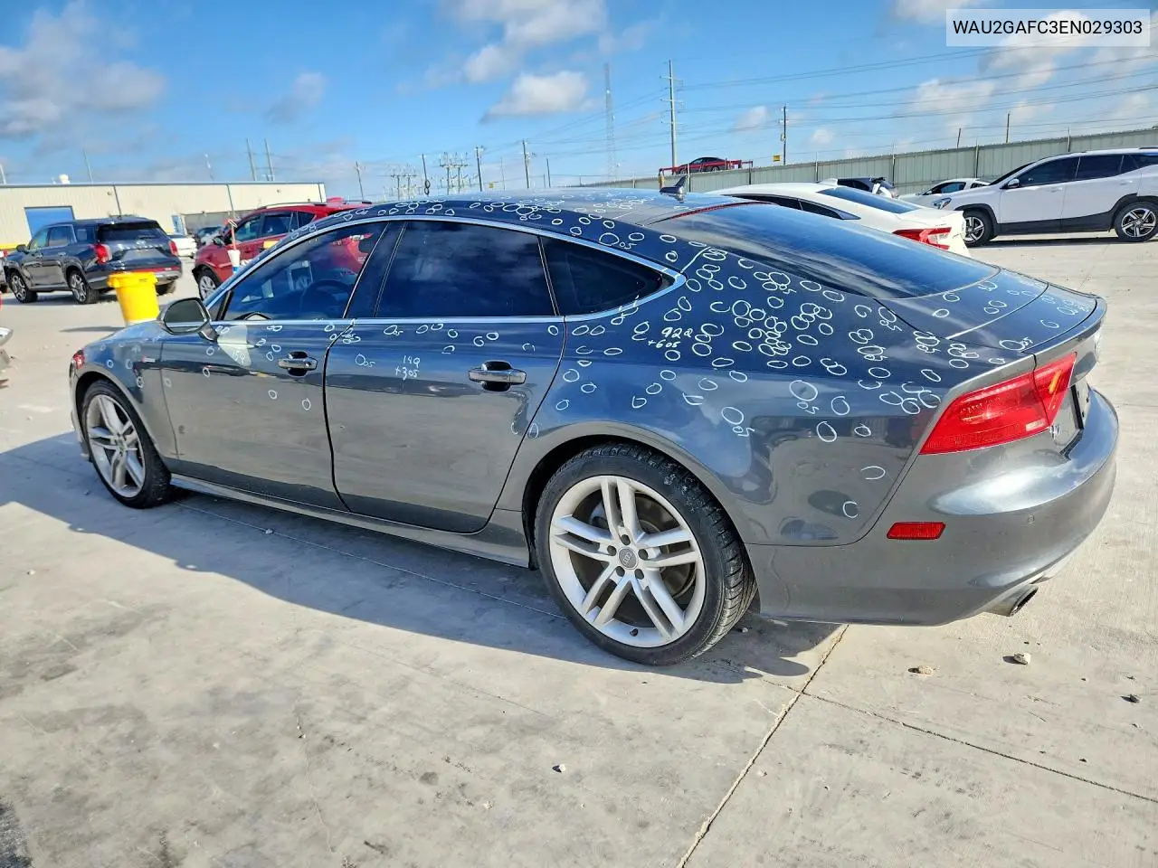 2014 Audi A7 Prestige VIN: WAU2GAFC3EN029303 Lot: 55212446