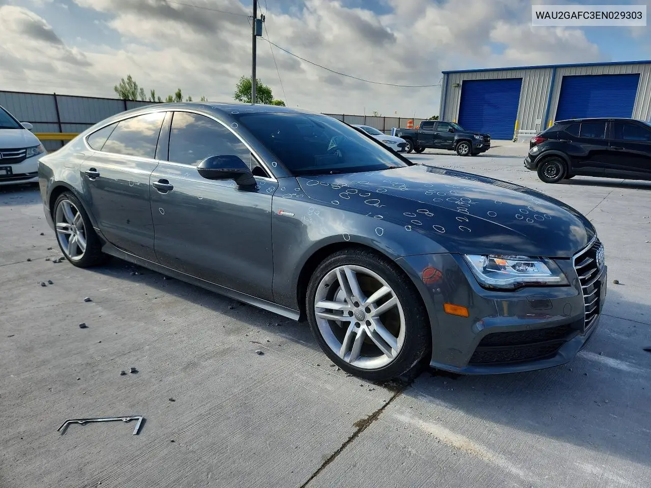 2014 Audi A7 Prestige VIN: WAU2GAFC3EN029303 Lot: 55212446