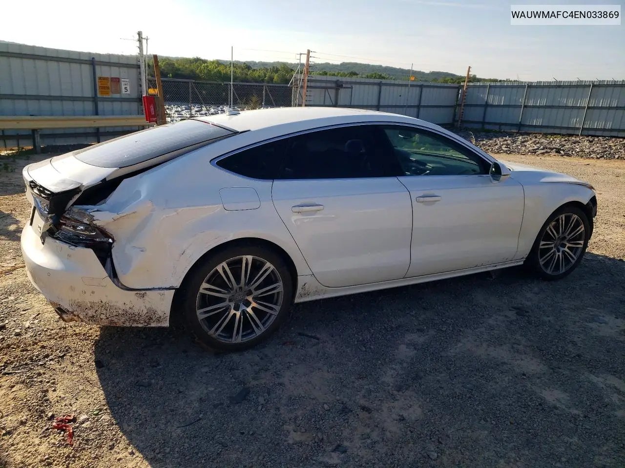 2014 Audi A7 Premium Plus VIN: WAUWMAFC4EN033869 Lot: 55351276