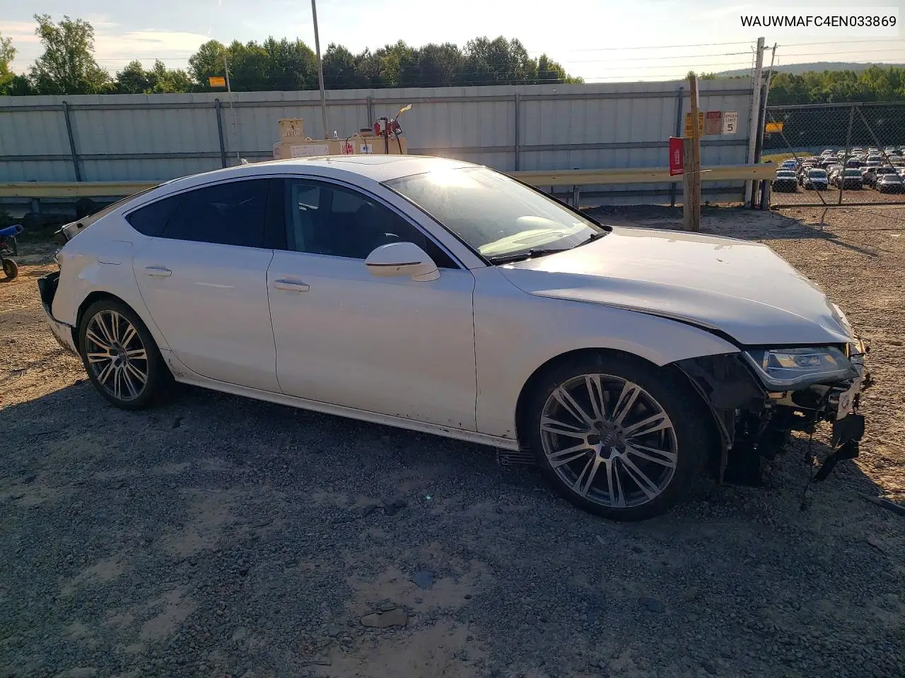 2014 Audi A7 Premium Plus VIN: WAUWMAFC4EN033869 Lot: 55351276