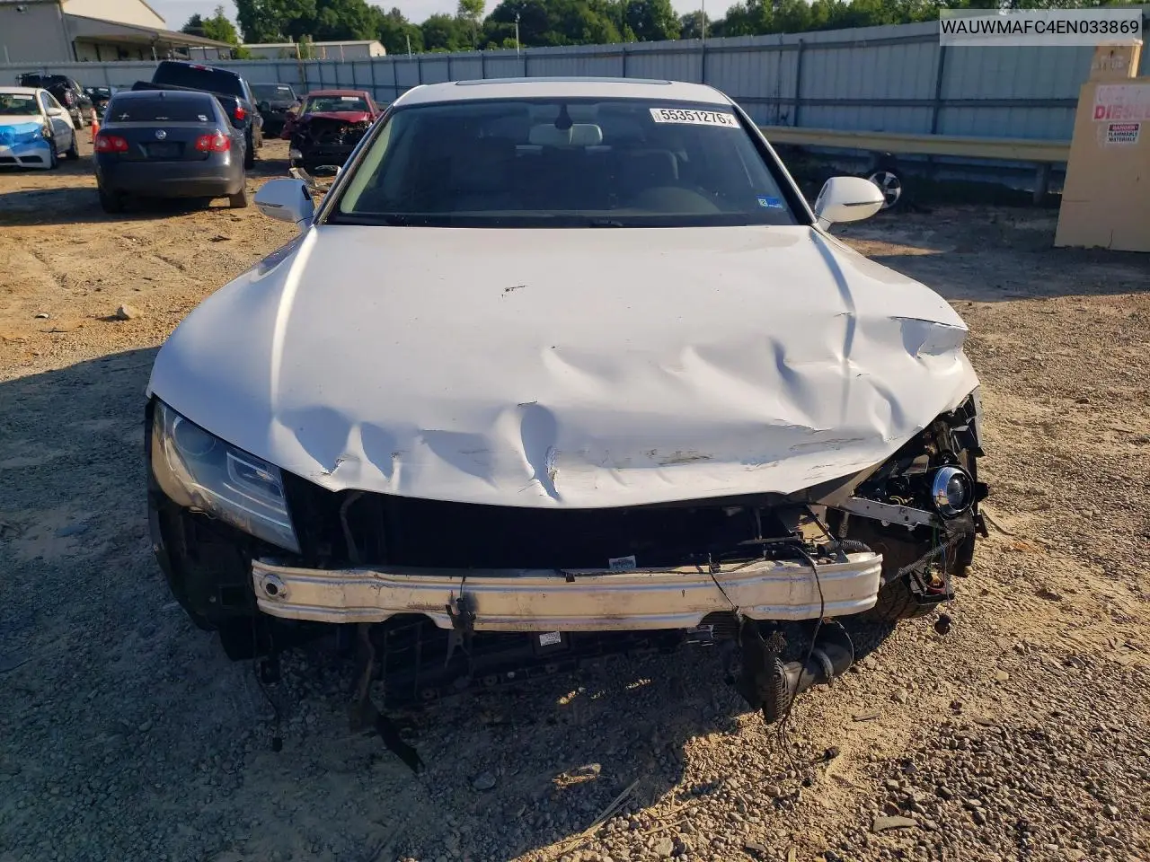 2014 Audi A7 Premium Plus VIN: WAUWMAFC4EN033869 Lot: 55351276