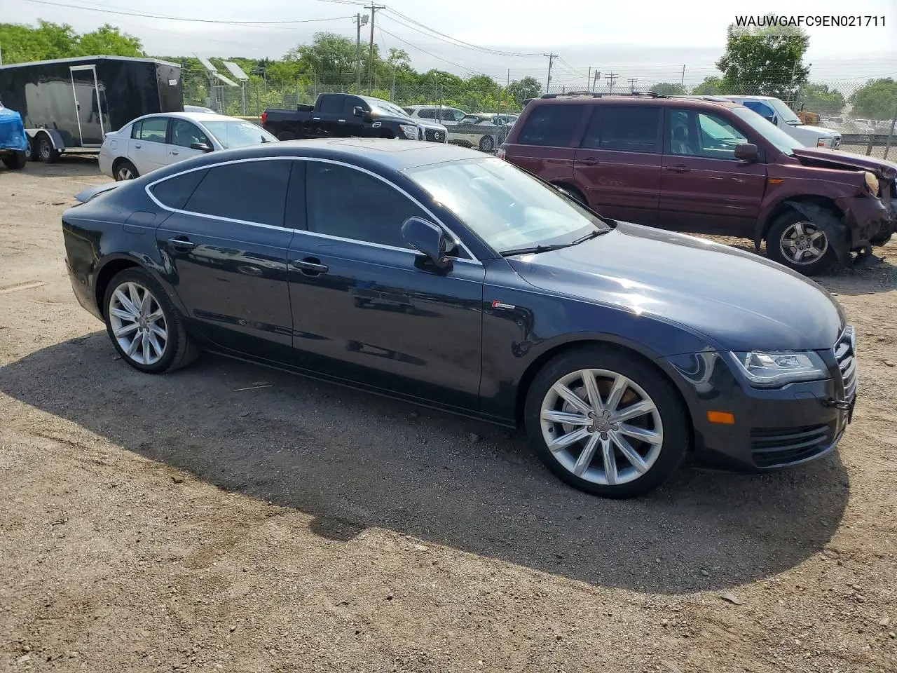 2014 Audi A7 Premium Plus VIN: WAUWGAFC9EN021711 Lot: 55819326