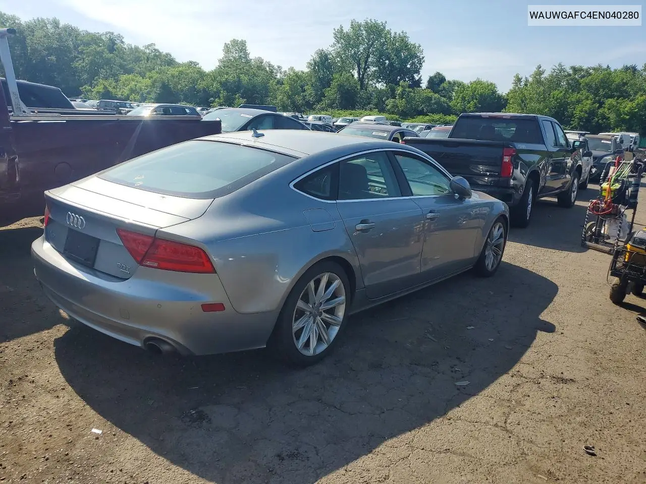 2014 Audi A7 Premium Plus VIN: WAUWGAFC4EN040280 Lot: 56732266