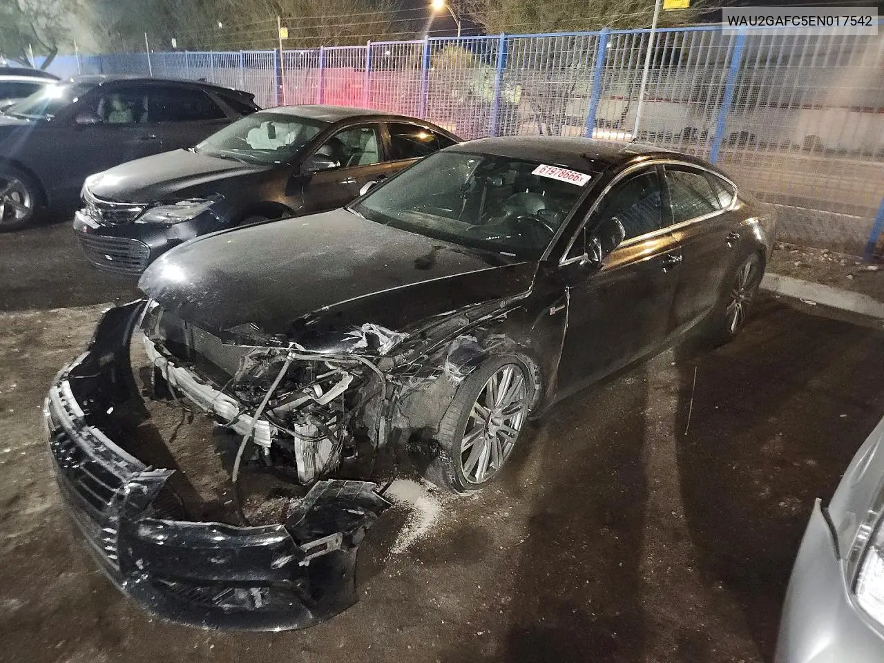 2014 Audi A7 Prestige VIN: WAU2GAFC5EN017542 Lot: 61978666