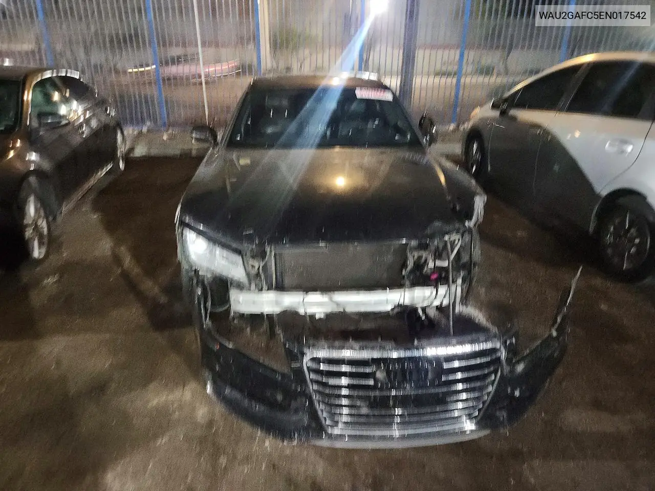 2014 Audi A7 Prestige VIN: WAU2GAFC5EN017542 Lot: 61978666