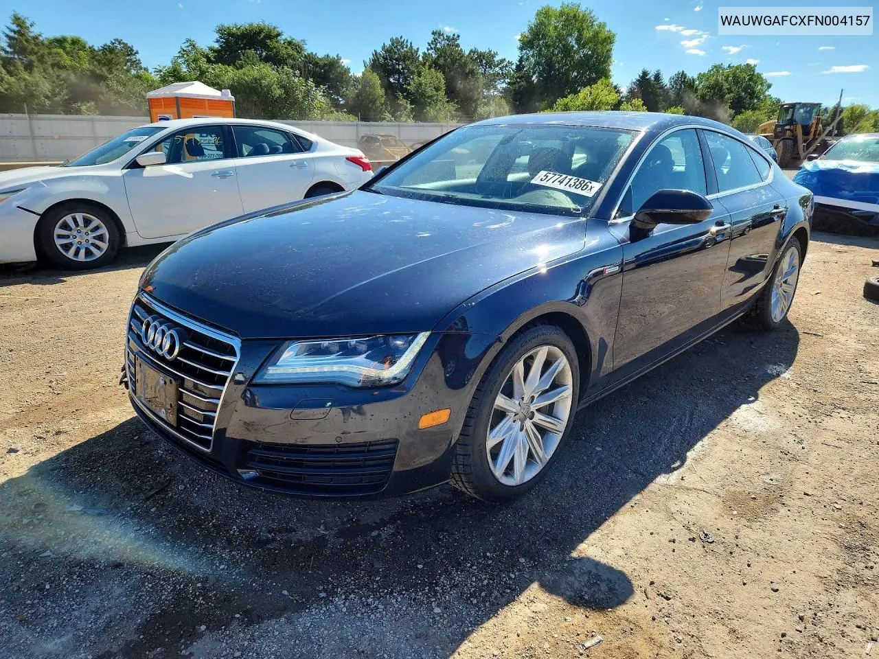 2015 Audi A7 Premium Plus VIN: WAUWGAFCXFN004157 Lot: 57741386