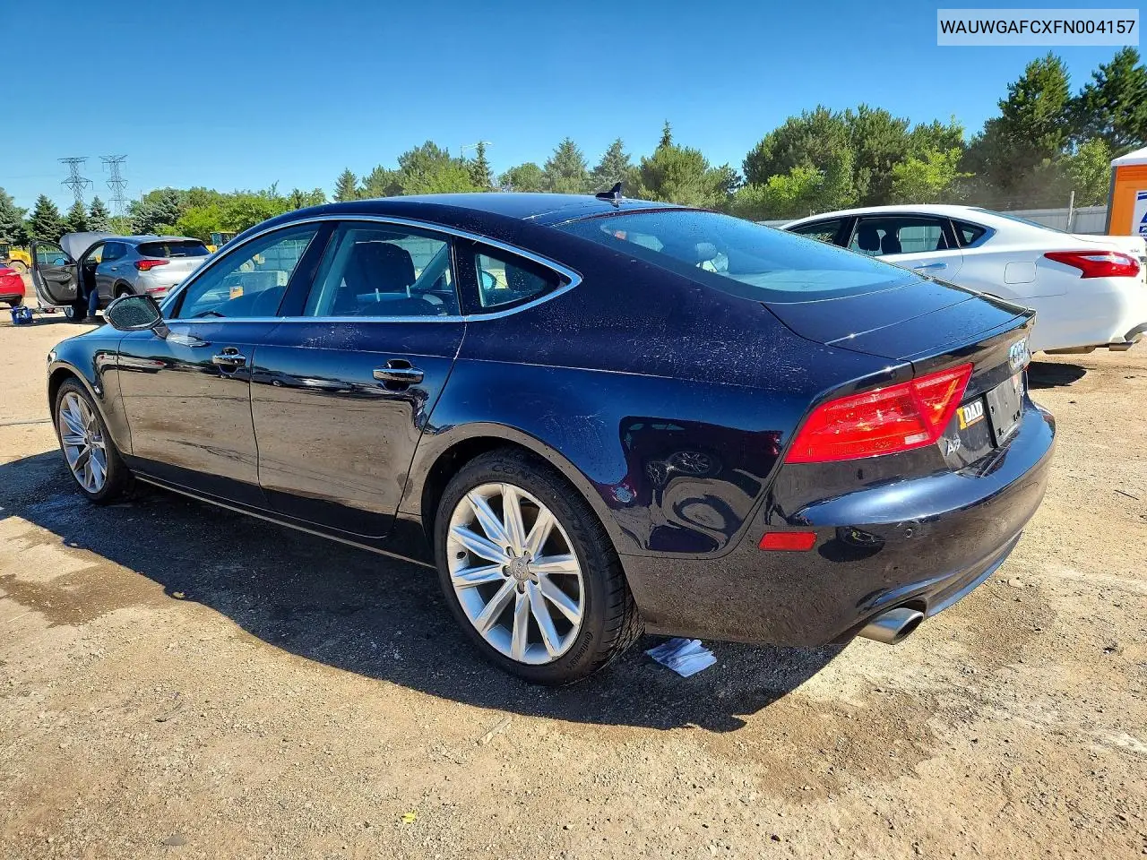 2015 Audi A7 Premium Plus VIN: WAUWGAFCXFN004157 Lot: 57741386