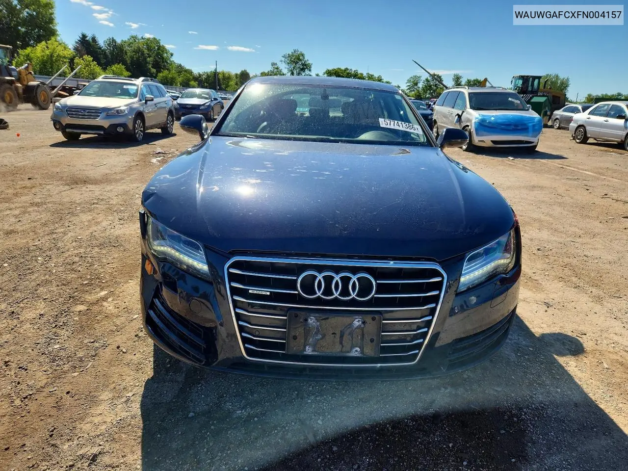 2015 Audi A7 Premium Plus VIN: WAUWGAFCXFN004157 Lot: 57741386