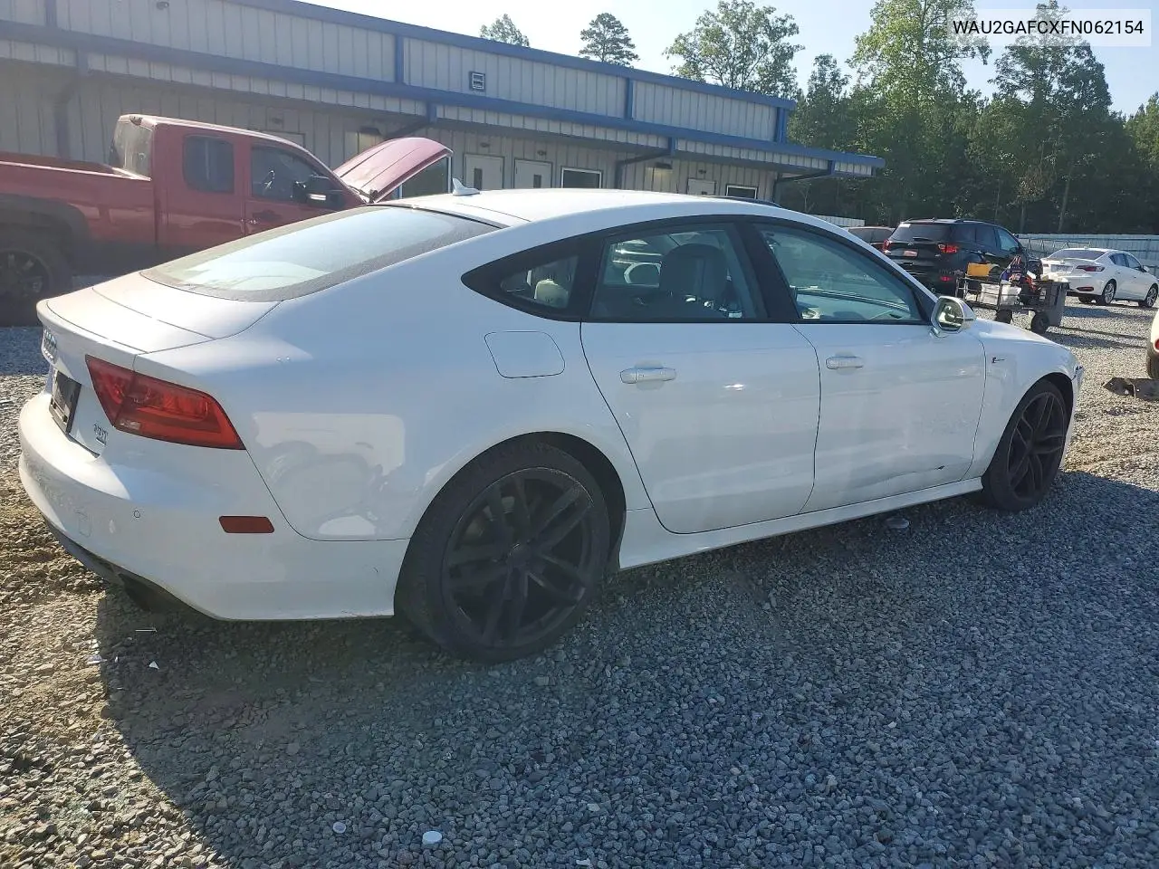 2015 Audi A7 Prestige VIN: WAU2GAFCXFN062154 Lot: 61414816