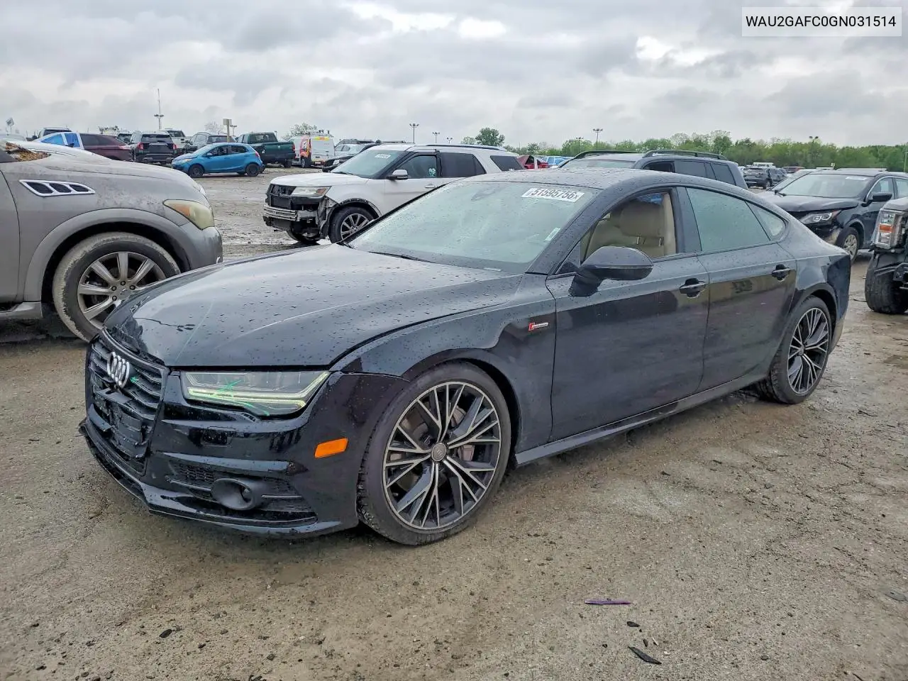 2016 Audi A7 Prestige VIN: WAU2GAFC0GN031514 Lot: 51595756