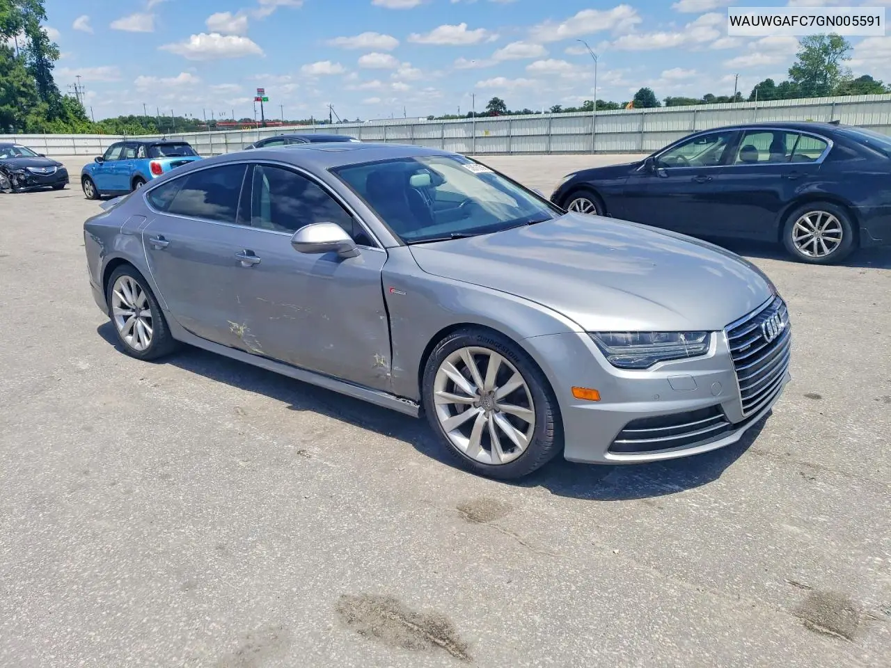 2016 Audi A7 Premium Plus VIN: WAUWGAFC7GN005591 Lot: 53510786